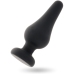 Intense Pipo L Silicone Black Anal Plug 13 cm - Soft Flexible Design