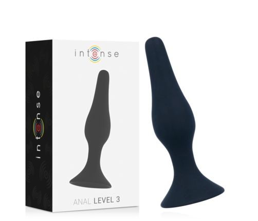 Intense Anal Level 3 Silicone Plug 12.5cm Black - Advanced Model