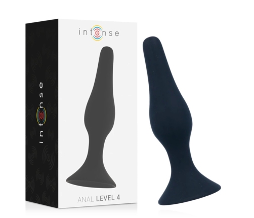 Intense Anal Level 4 Black 15.5 cm - Advanced Silicone Plug