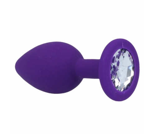 INTENSE Shelki S Lilac - Silicone Plug with Diamond-Style Base, Small