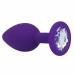 INTENSE Shelki S Lilac - Silicone Plug with Diamond-Style Base, Small