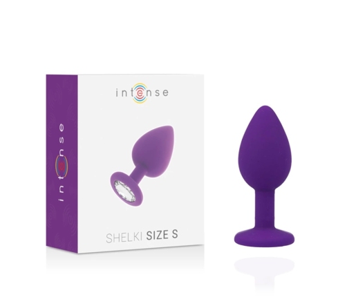 INTENSE Shelki S Lilac - Silicone Plug with Diamond-Style Base, Small
