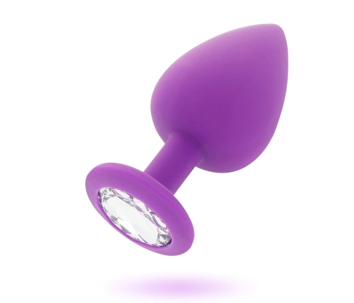 INTENSE Shelki S Lilac - Silicone Plug with Diamond-Style Base, Small