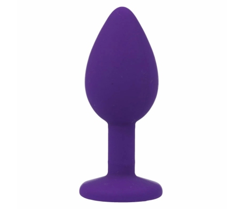 INTENSE Shelki S Lilac - Silicone Plug with Diamond-Style Base, Small