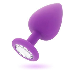 Intense Shelki M Lilac - Medical Silicone Anal Plug with Diamond Base