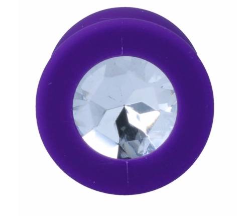 Intense Shelki M Lilac - Medical Silicone Anal Plug with Diamond Base