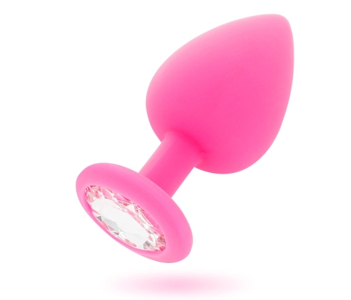 INTENSE Shelki M Silicone Plug Fuchsia 8 cm - Comfort & Elegance