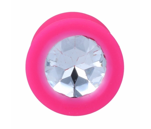 INTENSE Shelki M Silicone Plug Fuchsia 8 cm - Comfort & Elegance