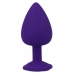 Intense Shelki L Silicone Plug Lilac - Ergonomic Diamond Base, Large Size