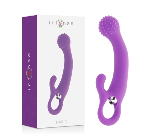 Intense Naila Vibrating Silicone Device Lilac 17.5cm Waterproof