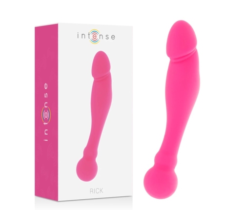 INTENSE Silicone Rick Dual-Sided Pink Flexible Massager 18cm