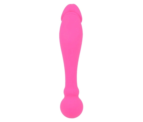INTENSE Silicone Rick Dual-Sided Pink Flexible Massager 18cm