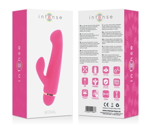 Intense Boral Silicone Pink Multi-Speed Intimate Device 17.8cm