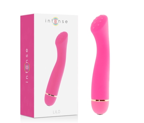 Intense Lilo 20-Speed Silicone Massager Pink 17.7cm Waterproof Ergonomic