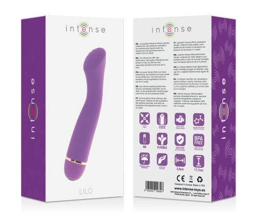 Intense Lilo 20-Speed Silicone Personal Massager Lilac 17.7 cm