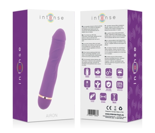 Intense Airon 20-Speed Silicone Device Lilac Ergonomic Waterproof
