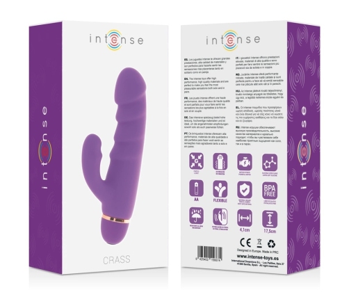 Intense Crass 20-Speed Silicone Lilac Flexible Ergonomic Massager