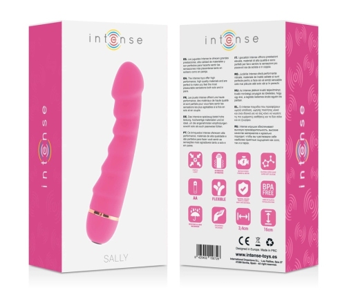 Intense Sally Silicone Personal Massager 20 Modes Pink 16cm