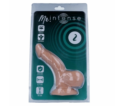 MR INTENSE Model 2 Anatomical Intimate Device 16cm Beige with Suction Cup