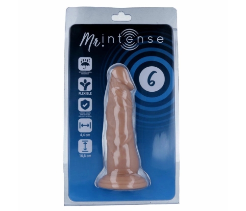 Mr. Intense 6 - Anatomical Intimate Model 16.6 cm with Suction Cup, Natural