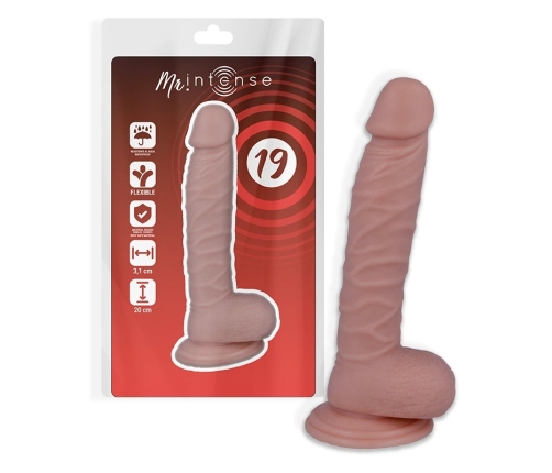 Mr Intense 19 Model, Anatomical Intimate Device, 20 cm, Natural Color