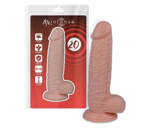 Mr Intense Model 20 Anatomic System 20 cm Natural Colour Suction Base