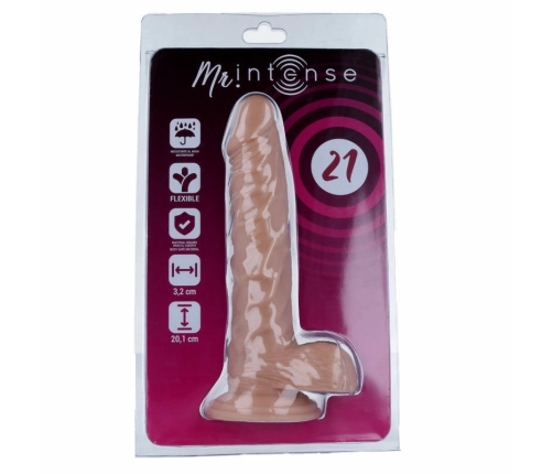 MR INTENSE 21 Anatomical Model 20.1 cm with Suction Cup - Natural Tone