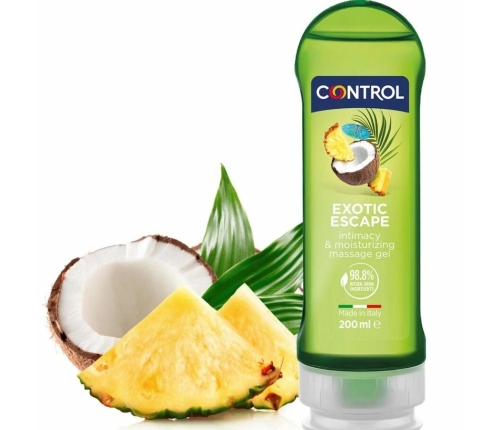 CONTROL - 2 EN 1 MASSAGE & PLEASURE EXOTIC 200 ML