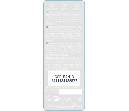 CONTROL - 2 EN 1 MASSAGE & PLEASURE MEDITERRANEAN SEA 200 ML