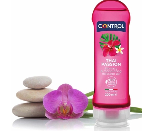 Control 2-in-1 Massage & Pleasure Gel Thai Passion 200ml, Paraben-Free