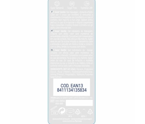 CONTROL - 2 EN 1 MASSAGE & PLEASURE MADAGASCAR SWEETNESS 200 ML