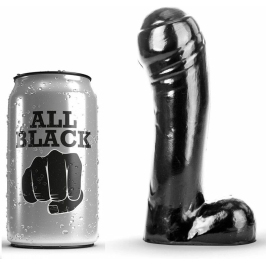 All Black Intimate Model Black 15 cm - Compact Anatomical Design