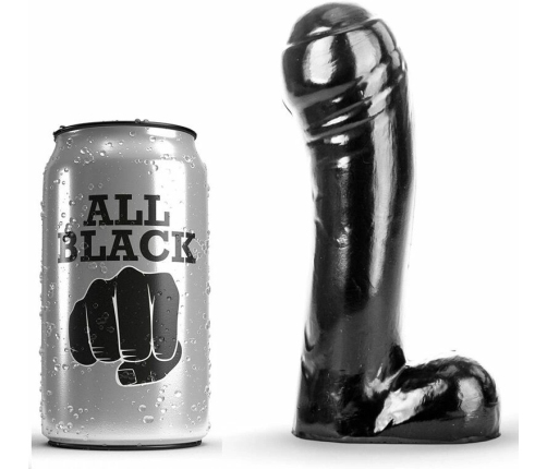 All Black Intimate Model Black 15 cm - Compact Anatomical Design