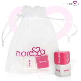 Moressa Dice Game Spanish - Interactive Couple’s Game with Satin Bag