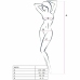 Passion BS020 Bodystocking Black - Elegant Fishnet Design, One Size