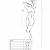 Passion BS026 Bodystocking White Dress-Style, One Size