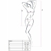 Passion BS027 Bodystocking White Mesh Dress, One Size, Elegant Design