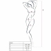 Passion BS031 White Bodystocking - Elegant Fishnet One Size