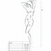 Passion BS032 Bodystocking Black - Elegant Fishnet, One Size