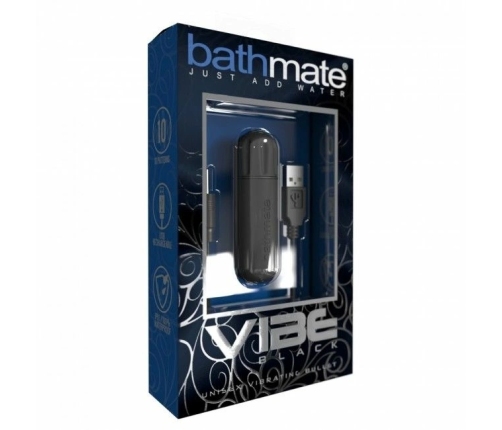 Bathmate Vibe Black Rechargeable Intimate Stimulation Bullet 8cm