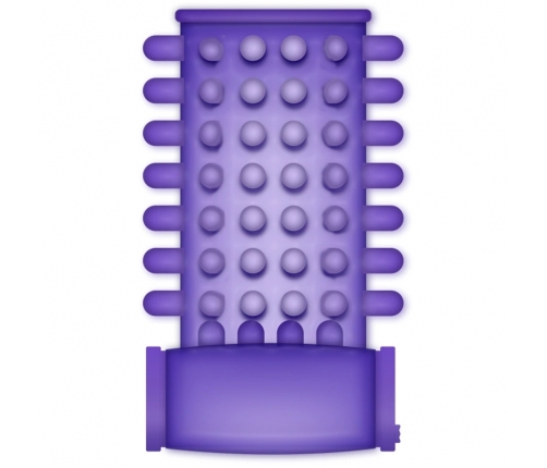 CASUAL LOVE Vibrating Ring Sleeve Purple - Flexible TPR, Adjustable Size