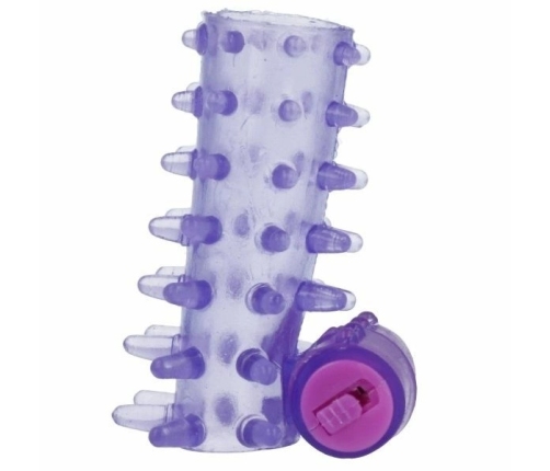 CASUAL LOVE Vibrating Ring Sleeve Purple - Flexible TPR, Adjustable Size