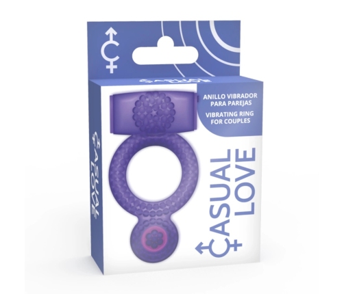 CASUAL LOVE - RING VIBRATING DOUBLE PLEASURE PURPLE