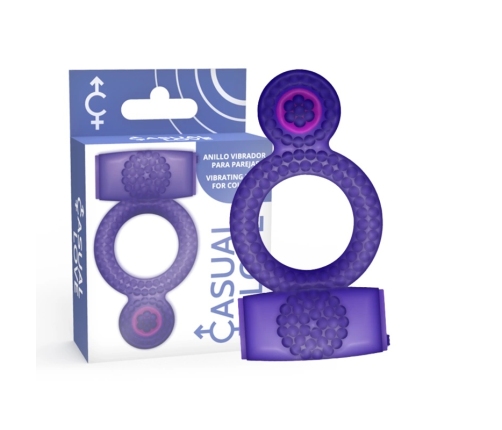 CASUAL LOVE - RING VIBRATING DOUBLE PLEASURE PURPLE