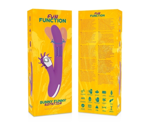 Fun Function Bunny Funny Rotation 2.0 Intimate Machine, 24cm, Pink