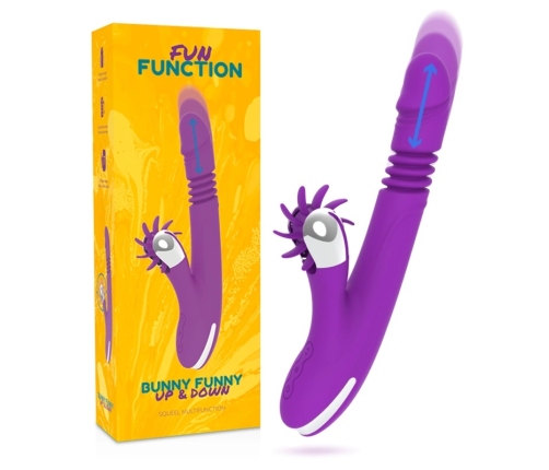 FUN FUNCTION Bunny Funny Up & Down 2.0 Silicone Intimate Device Pink 24cm