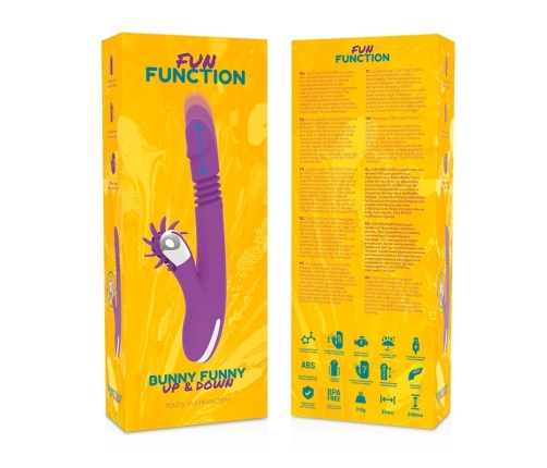 FUN FUNCTION Bunny Funny Up & Down 2.0 Silicone Intimate Device Pink 24cm