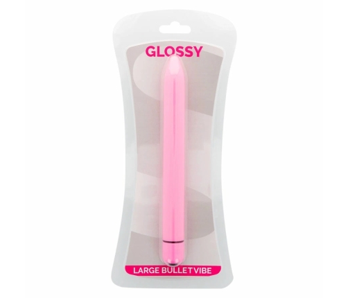 Glossy Slim Pink - Compact Vibrating Massager, Water-Resistant, 16.5cm