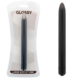 Glossy Brilliant Slim Vibrator Black 165mm - Waterproof ABS Model Glossy Brilliant Slim Vibrator Black 165mm - Waterproof ABS Model