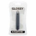 Glossy Brilliant Thin Vibe Black 87mm - Discreet Water-Resistant Model